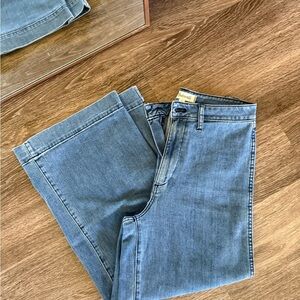 women’s wide leg madewell Blue Jeans